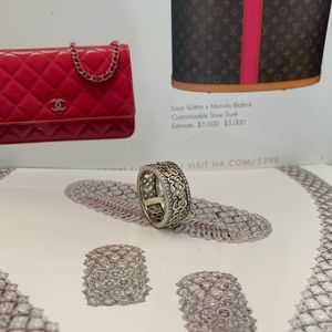 Ladies Cocktail Ring 14KT White Gold